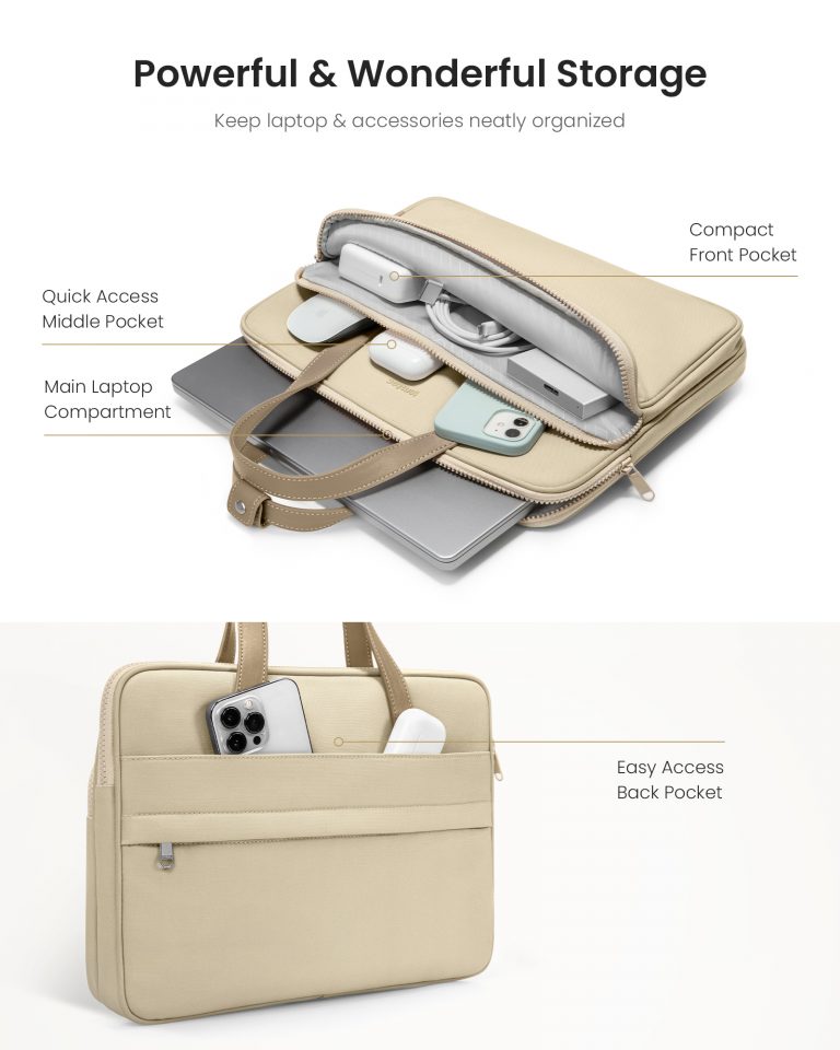 Túi đeo chéo Tomtoc Premium Theher Shoulder bag Macboook,Laptop 13”/14