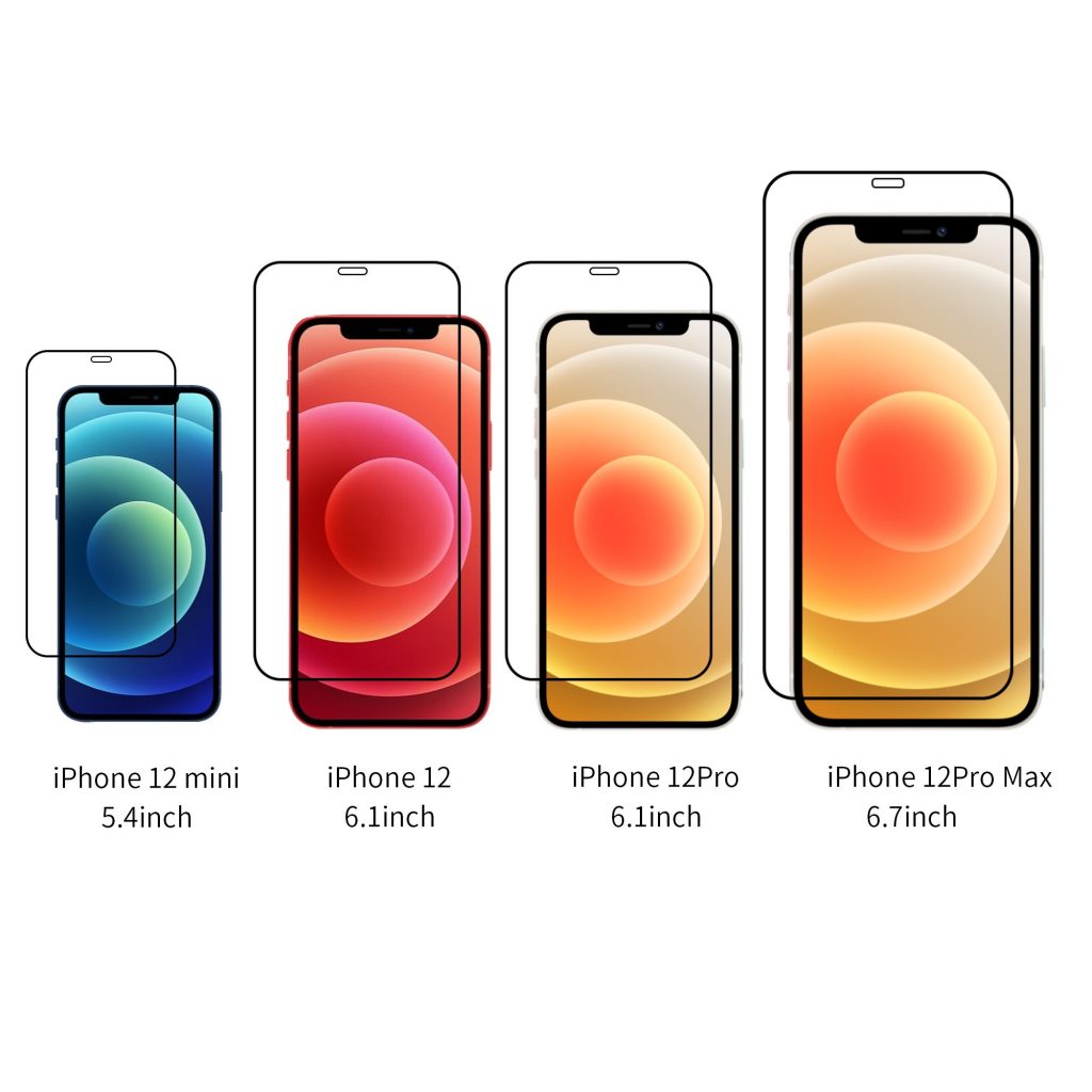 Miếng dán cường lực Mipow Kingbull Premium HD (2.7D) cho Iphone 12 ( Full size)
