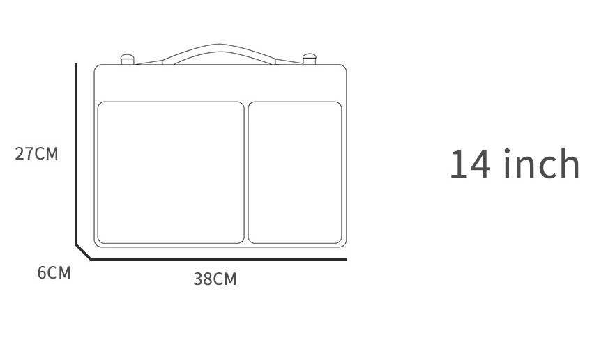 Túi đựng Macbook Laptop 13.3inch-14inch đa năng- T109