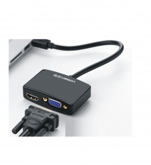 Cáp mini Displayport to HDMI và VGA chính hãng Ugreen 10427