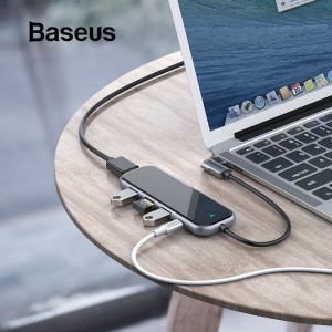BASEUS HUB 7IN1 USB-C 3XUSB 3.0 HDMI 4K SD / TF MICRO SD PD