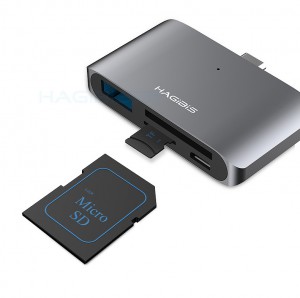 Cáp đa năng Hagibis Usb Type C To SD/TF Card/USB