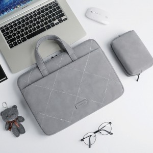 Combo Túi xách + túi đựng sạc Macbook Laptop  15.4inch - T73