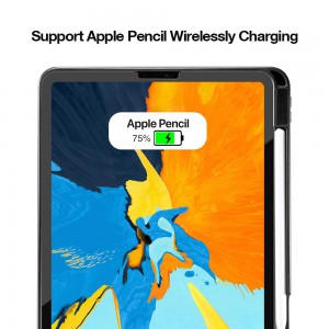 Bao da TOMTOC từ tính hỗ trợ sạc không dây Apple Pencil For Ipad Pro 11