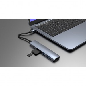 CỔNG CHUYỂN HYPERDRIVE BAR 6 IN 1 USB-C HUB FOR MACBOOK, PC & DEVICES