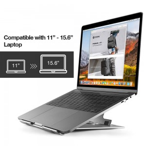 Đế tản nhiệt Tomtoc Alumium Foldable for Macbook/Laptop 11