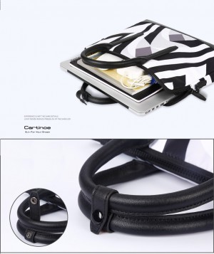 Túi xách + đeo Macbook - Laptop 13.3inch Cartinoe Zebra - T23