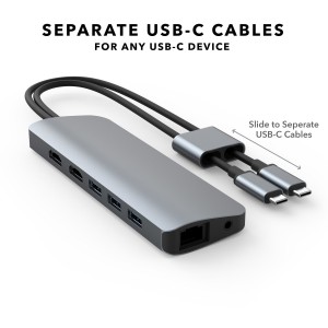 Cổng chuyển HyperDrive Viber 10-in-2 4K60Hz Usb-C Hub for Macbook/Ipad/Laptop/Smartphone
