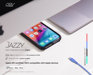 Cáp InnoStyle Jazzy 1.5m USB-A  to Lighting MFI