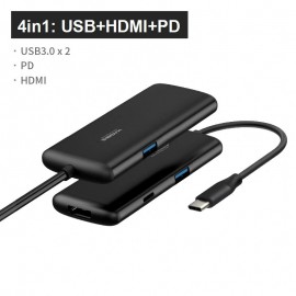 Hub chuyển đổi Hagibis 4in1 USB-C UC40-PD chính hãng