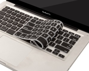 Combo Case ,Ốp Macbook Xám + Phủ phím Đen ( Tặng Nút Chống Bụi )